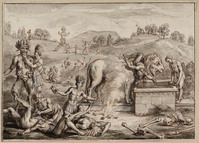 S+ 097
<br/>
Afgoden van Tabasco
<br/>
<em>Picart, Bernard (1673-1733)</em>